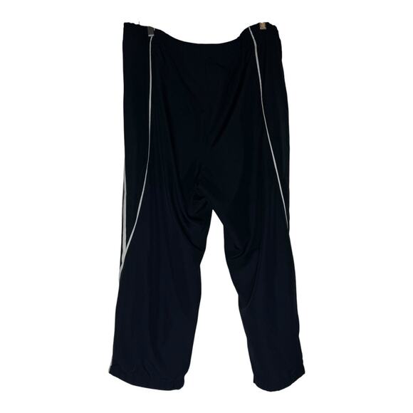 Mens Adidas Navy Blue XL Straight Track Pants Elastic Waist Pockets - Picture 1 of 13
